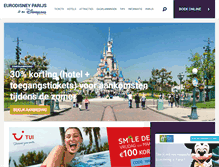 Tablet Screenshot of eurodisneyparijs.be